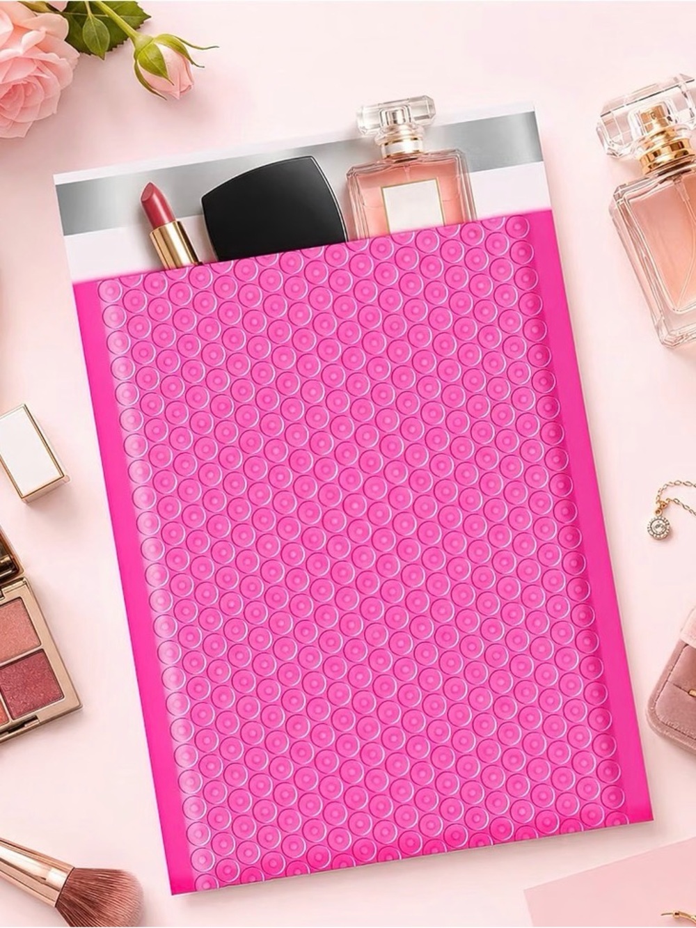 20 Hot Pink 5x3.5 Bubble Mailer Padded Envelope